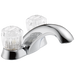 Delta Classic 2502LF Two Handle Centerset Bathroom Faucet - Chrome