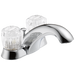 Delta Classic 2522LF Two Handle Centerset Bathroom Faucet - Chrome