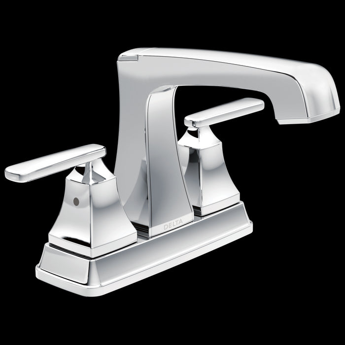Delta Ashlyn: Two Handle Centerset Lavatory Faucet - Metal Pop-Up