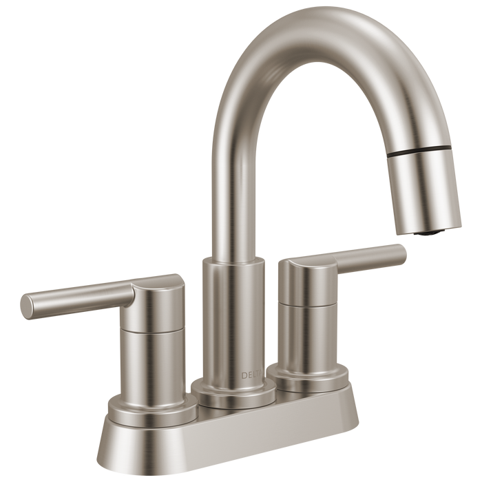 Delta Nicoli 25749LF Two Handle Centerset Pull-Down Bathroom Faucet
