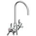 Commercial 25C3 25C3877 Two Handle Single Shank Mixing Faucet - Chrome