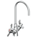 Commercial 25C3 25C3977 Two Handle Single Shank Mixing Faucet - Chrome