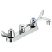 Commercial 26C3 26C3132 Two Handle 8 In Cast Deck-Mount Faucet - Chrome