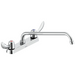 Commercial 26C3 26C3242 Two Handle 8 In Cast Deck-Mount Faucet - Chrome