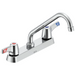 Commercial 26C3 26C3243 Two Handle 8" Cast Deck-Mount Faucet - Chrome