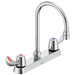 Commercial 26C3 26C3922 Two Handle 8" Cast Deck-Mount Faucet