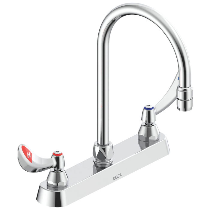Commercial 26C3 26C3924 8 In Cast Deck-Mount - Chrome