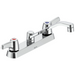 Two Handle 8 In Cast Deck-Mount Faucet