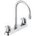 Two Handle 8 In Cast Deck-Mount Faucet