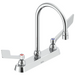 Two Handle 8 In Cast Deck-Mount Faucet