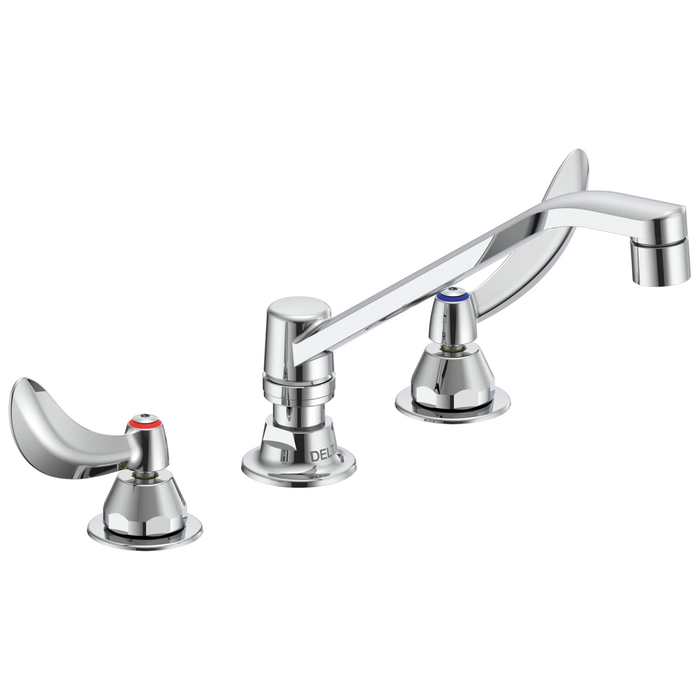 Commercial 27C1 / 27C2 27C2124 Two Handle 8 In Below Deck-Mount Faucet - Chrome