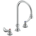 Commercial 27C1 / 27C2 27C2944 Two Handle 8 In Below Deck-Mount Faucet with Limited Swing Spout