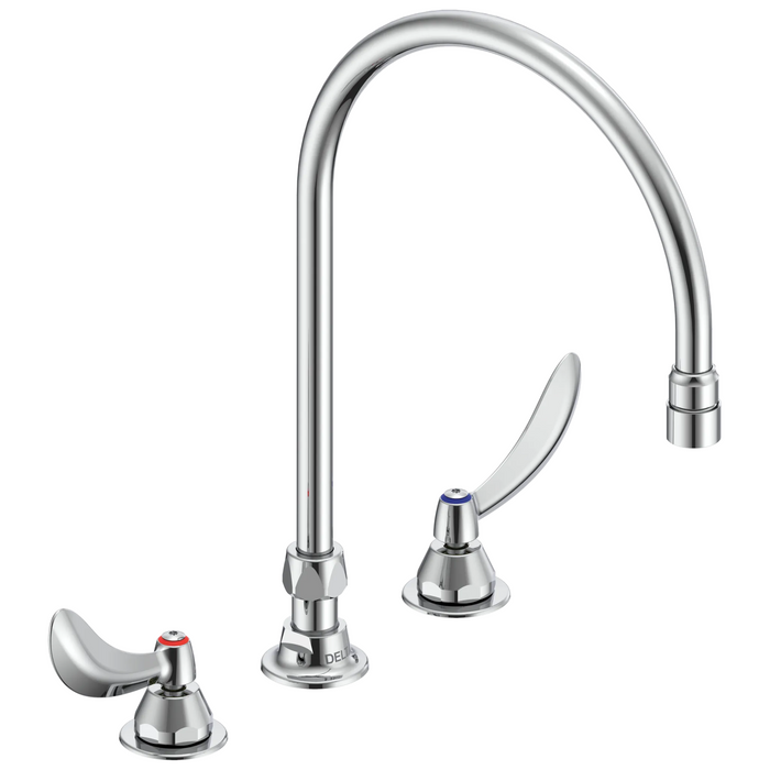 Commercial 27C1 / 27C2 27C2944 Two Handle 8 In Below Deck-Mount Faucet - Chrome