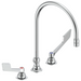 Commercial 27C1 / 27C2 27C2945 Two Handle Sink Faucet - Chrome