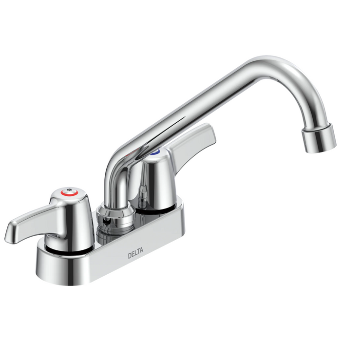 Commercial 27C4 / 27C5 / 27C6 27C4253 Two Handle 4 In Deck-Mount Faucet - Chrome