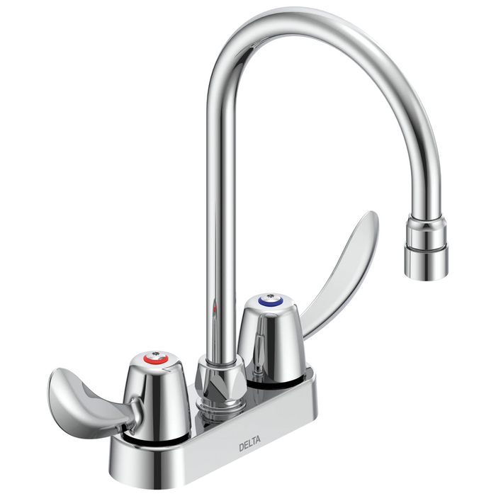 Commercial 27C4 / 27C5 / 27C6 27C4952 Two Handle 4 In Deck-Mount Faucet - Chrome