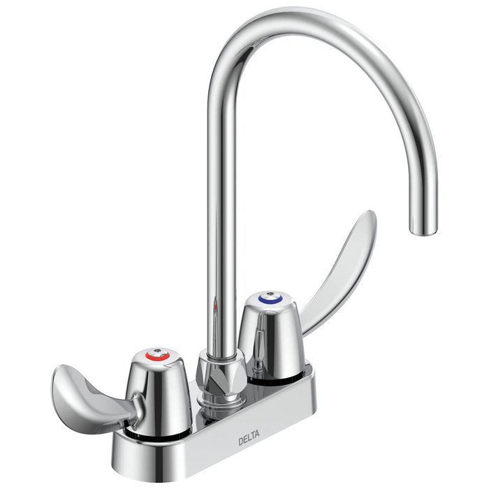 Commercial 27C4 / 27C5 / 27C6 27C4972 Two Handle 4 In Deck-Mount Faucet - Chrome