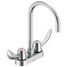 Commercial 27C4 / 27C5 / 27C6 27C4972 Two Handle 4 In Deck-Mount Faucet - Chrome