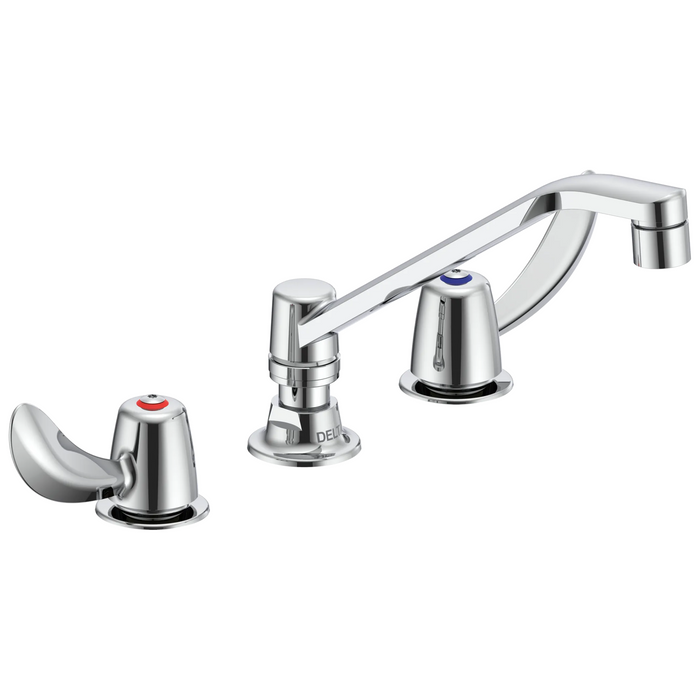 Two Handle 8 In Below Deck-Mount Faucet
