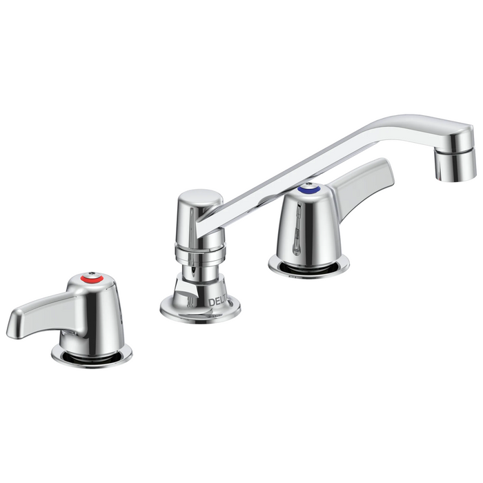 Two Handle 8 In Below Deck-Mount Faucet