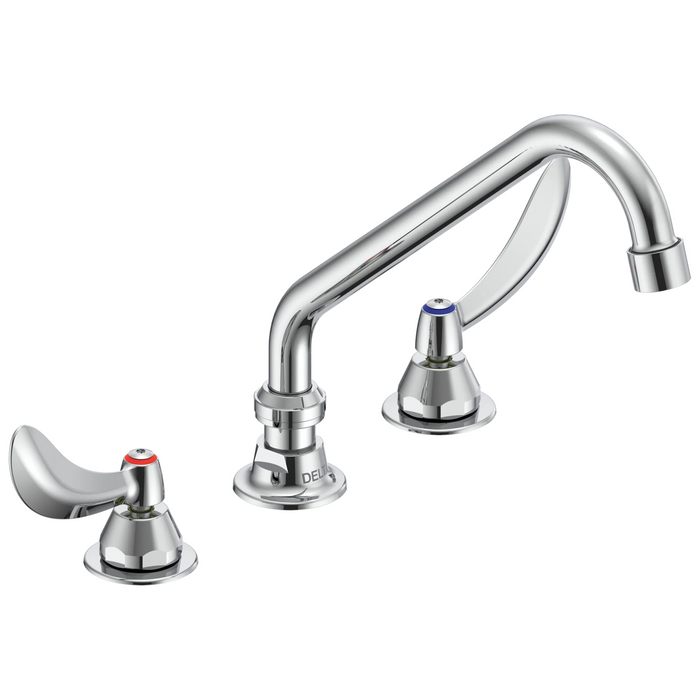 Two Handle 8 In Below Deck-Mount Faucet