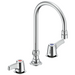 Two Handle 8 In Below Deck-Mount Faucet