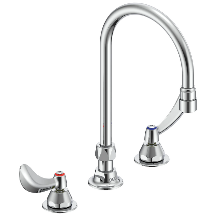 Two Handle 8 In Below Deck-Mount Faucet