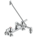 Commercial 28C2 28C2363 Two Handle 8 In Wallmount Service Sink Faucet - Chrome