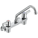 Commercial 28C3 / 28C4 / 28C6 28C4233 Two Handle 8 In Wallmount Service Sink Faucet - Chrome