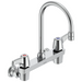 Commercial 28C3 / 28C4 / 28C6 28C4933 Two Handle 8 In Wallmount Service Sink Faucet - Chrome