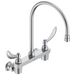 Commercial 28C3 / 28C4 / 28C6 28C4934 Two Handle 8 In Wallmount Service Sink Faucet - Chrome