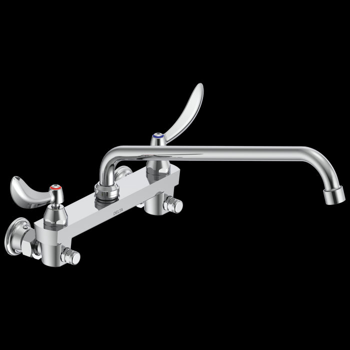Delta 28C3 / 28C4 / 28C6: Two Handle 8" Wall Mount Service Sink Faucet