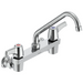 Commercial 28C / T9 28T4243 Two Handle 8 In Wallmount Service Sink Faucet with Tube Spout