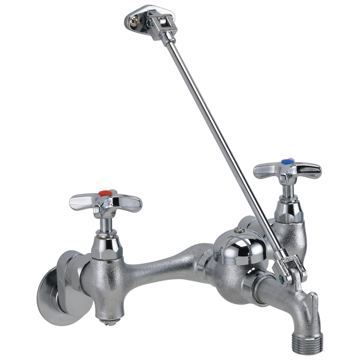 Commercial 28C / T9 28T9 Two Handle 8 In Wallmount Service Sink Faucet