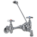 Commercial 28C / T9 28T9 Two Handle 8 In Wallmount Service Sink Faucet