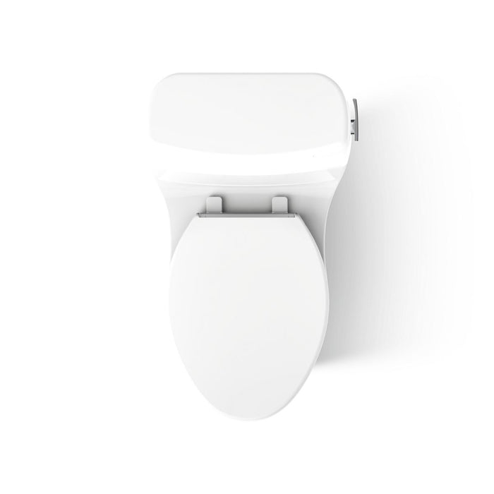 White - top view of product