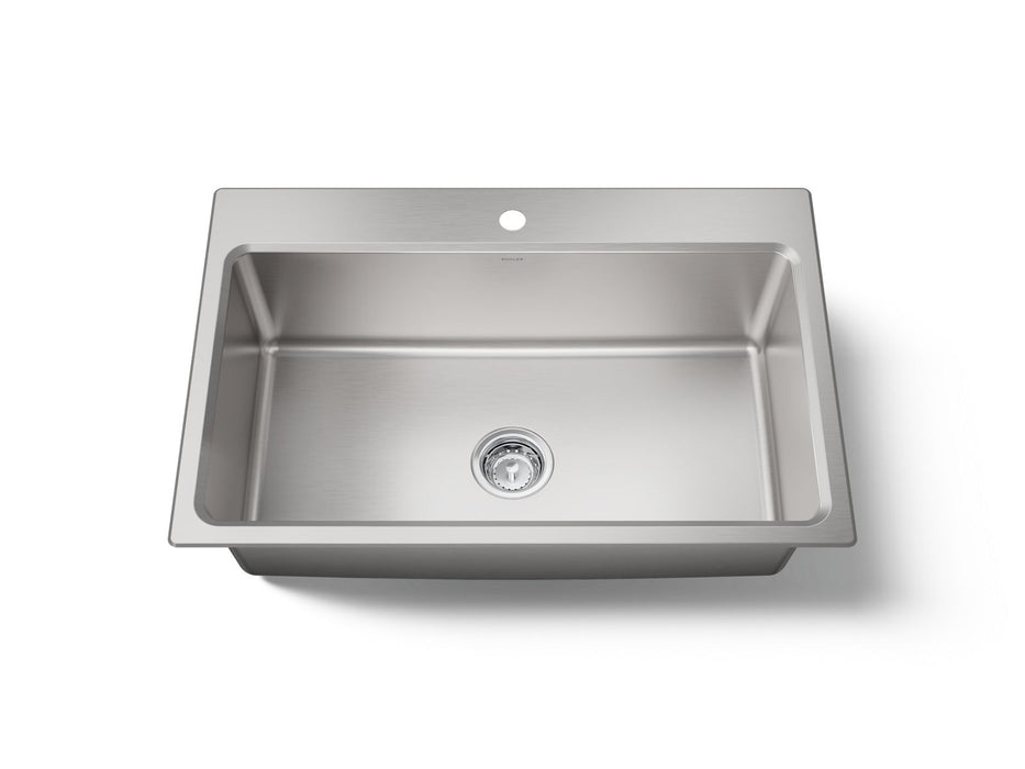 KOHLER K-31466-1 Prologue 33" top-/undermount single-bowl kitchen sink