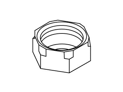 KOHLER Nut, Coupling 1/2-14 Npsm