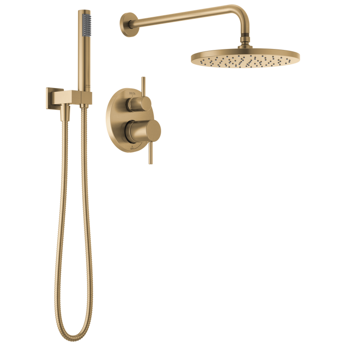 Delta Modern 342702 Monitor 14 Series Shower with Raincan, Hand Shower & Rough Valve - Champagne Bronze