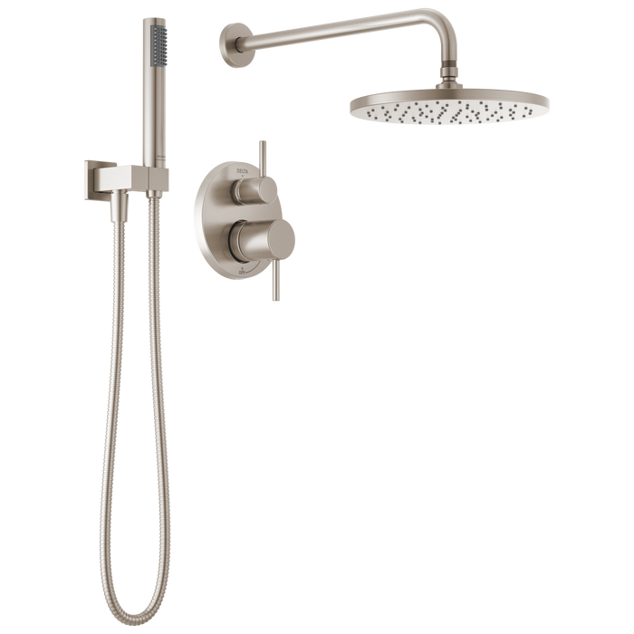 Delta Modern 342702 Monitor 14 Series Shower with Raincan, Hand Shower & Rough Valve - Spotshield Brushed Nickel