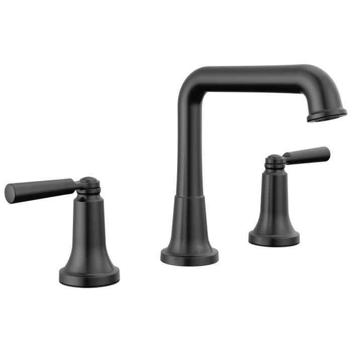 Delta Saylor 3536 Two Handle Widespread Bathroom Faucet - Matte Black