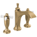 Delta Dorval 3557 Two Handle Widespread Bathroom Faucet - Champagne Bronze / Porcelain