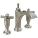 Delta Dorval 3557 Two Handle Widespread Bathroom Faucet - Stainless