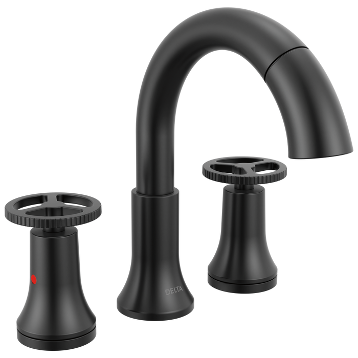 Two Handle Widespread Pull Down Bathroom Faucet