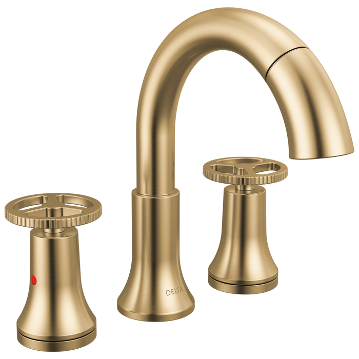 Two Handle Widespread Pull Down Bathroom Faucet