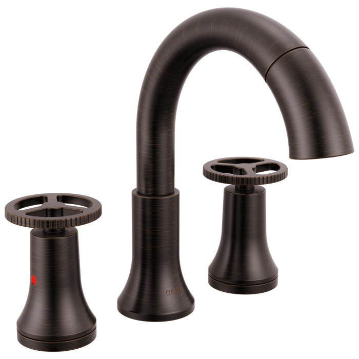 Two Handle Widespread Pull Down Bathroom Faucet