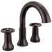 Two Handle Widespread Pull Down Bathroom Faucet