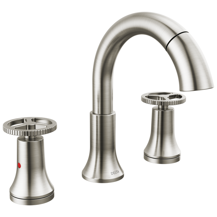 Two Handle Widespread Pull Down Bathroom Faucet
