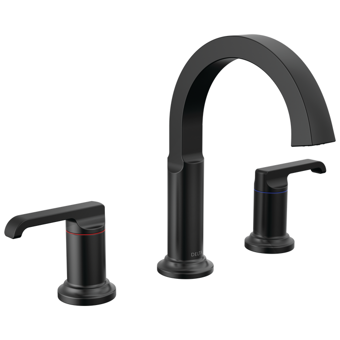 Delta Tetra: Two Handle Widespread Bathroom Faucet