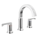 Delta Tetra: Two Handle Widespread Bathroom Faucet